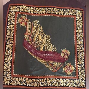 Vintage Anne Klein Silk Scarf - 34" X 34"